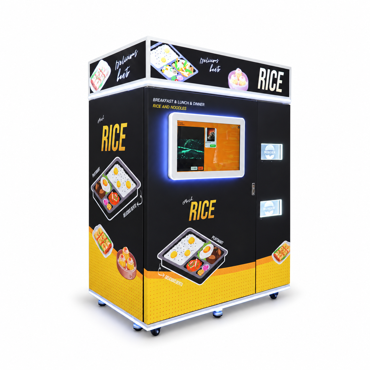 Custom hot meal vending machine concept