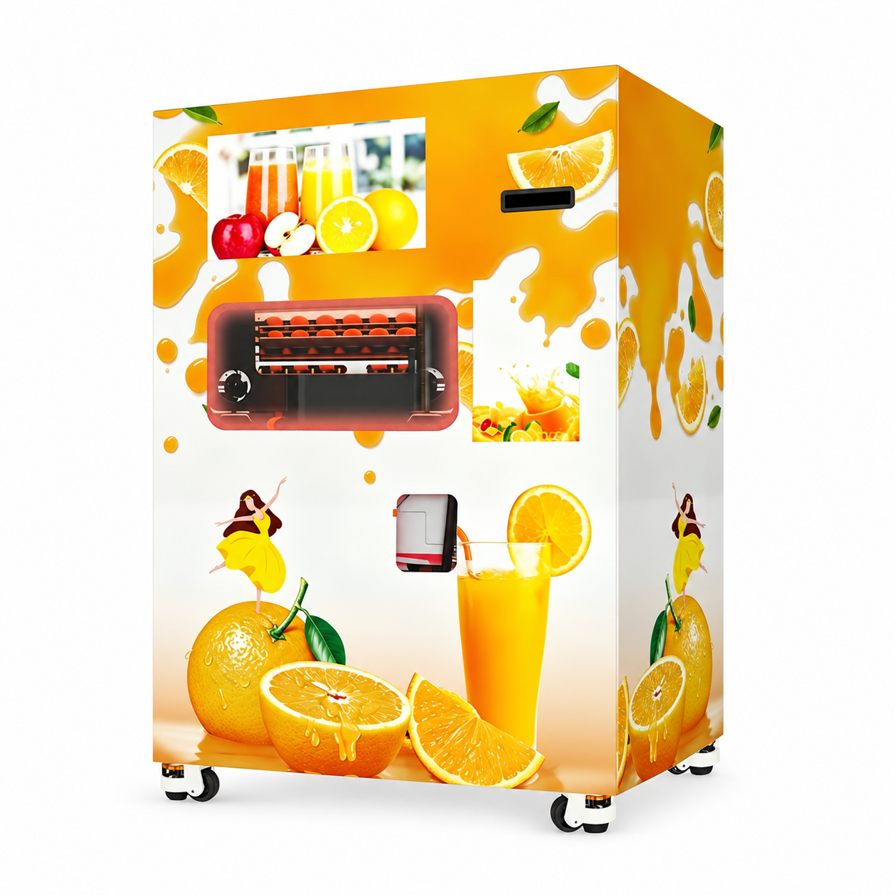 Apple and Orange 2-in-1 Juice Vending Machine