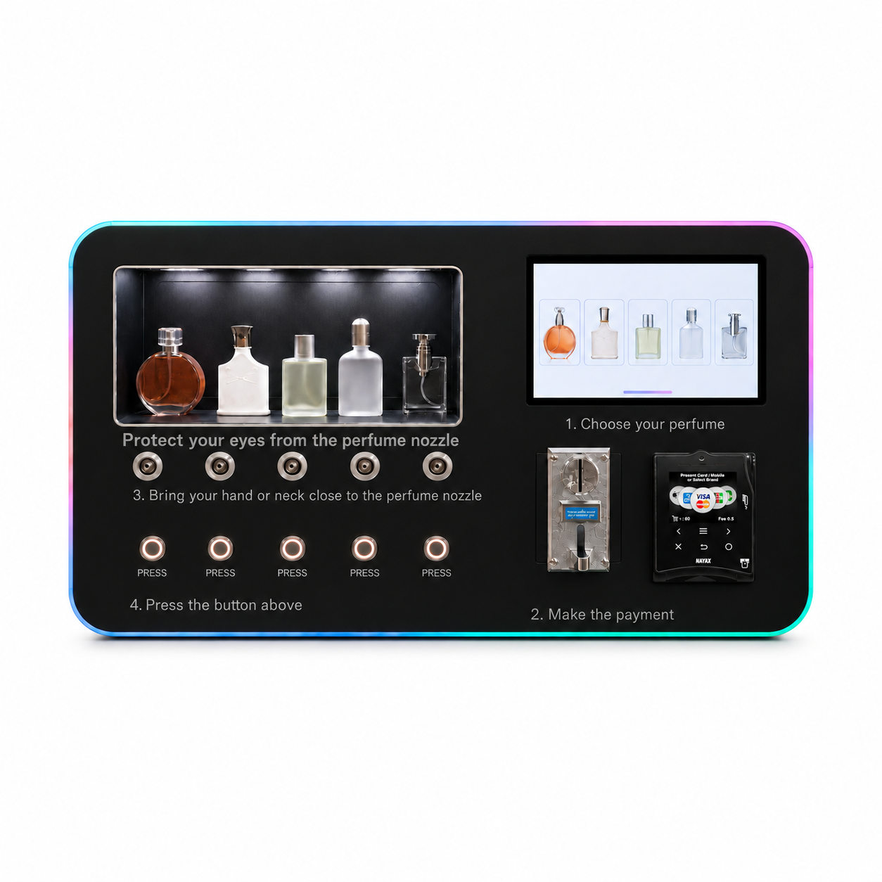 YL01 wall-mounted perfume vending machine