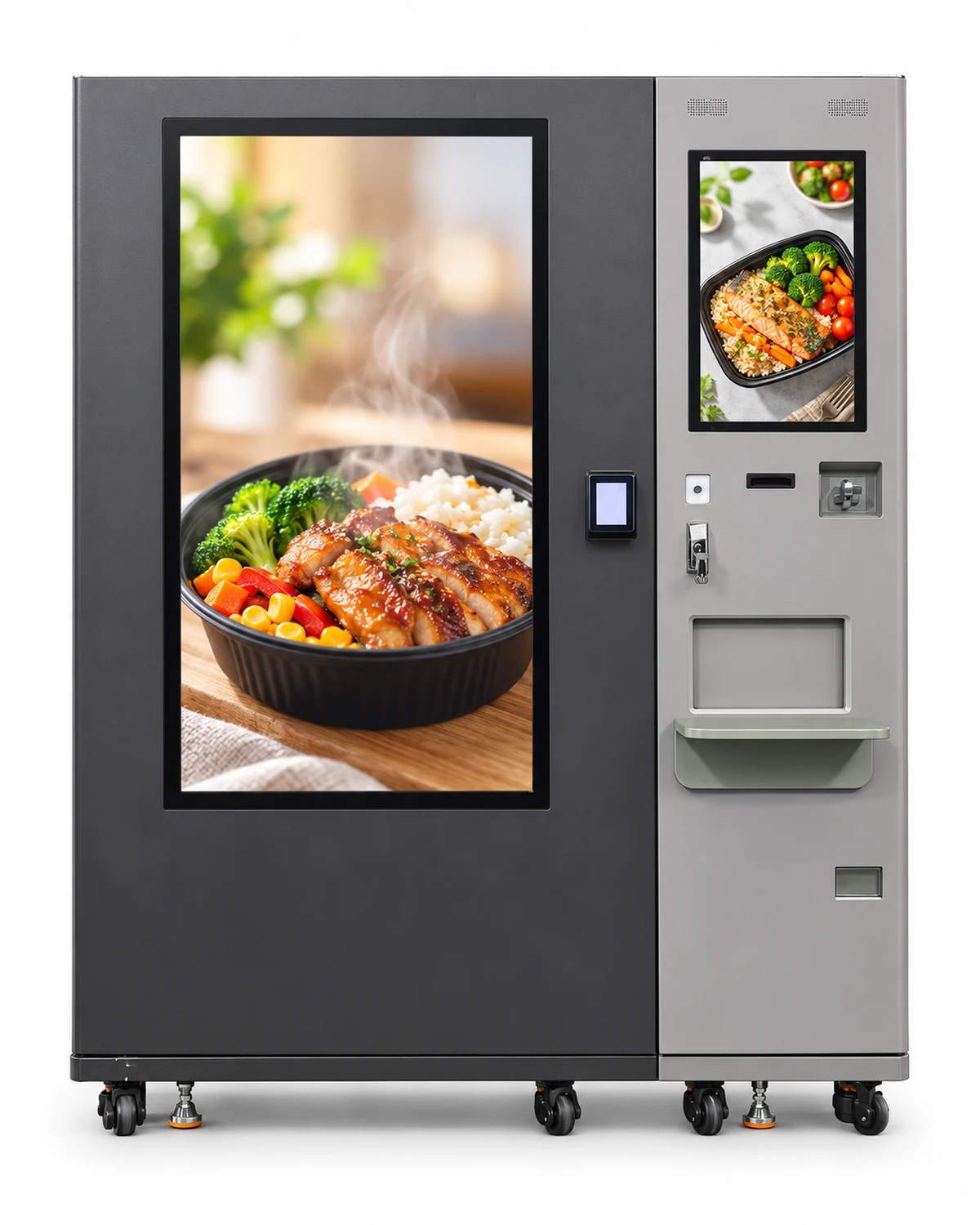 C13032452A004 frozen microwave meal vending machine, front view