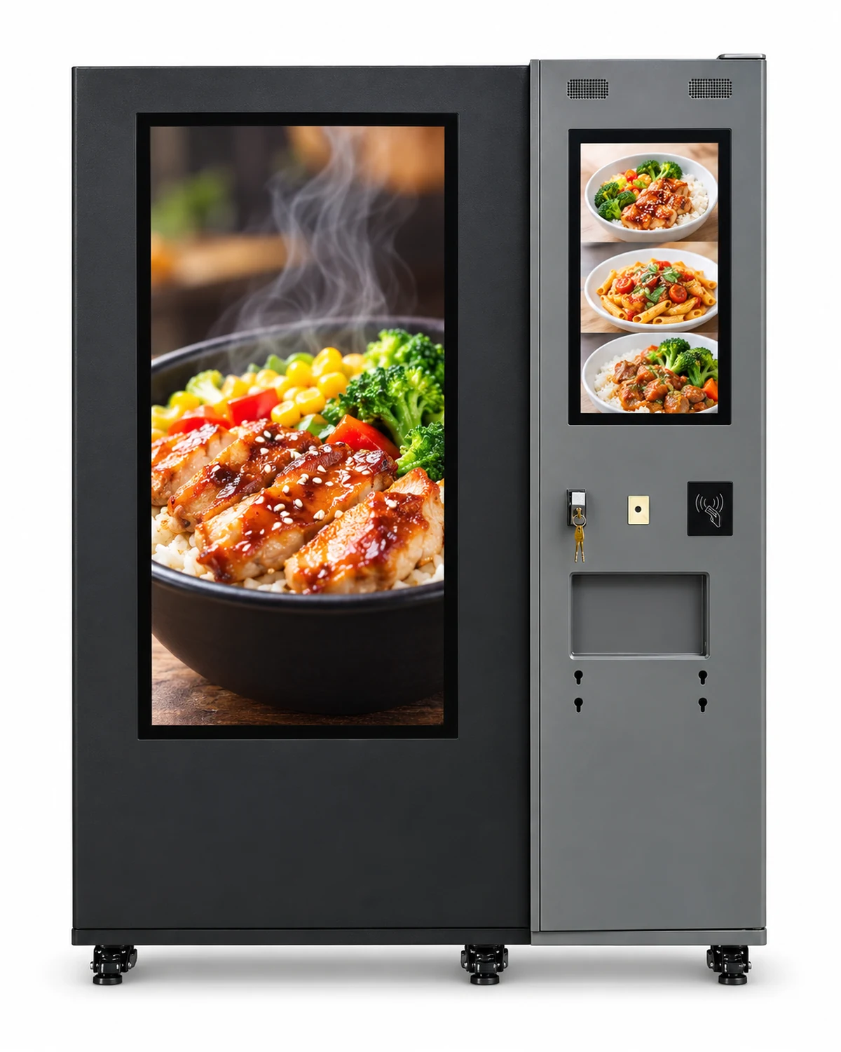 SVM1300 frozen hot meal vending machine, front view